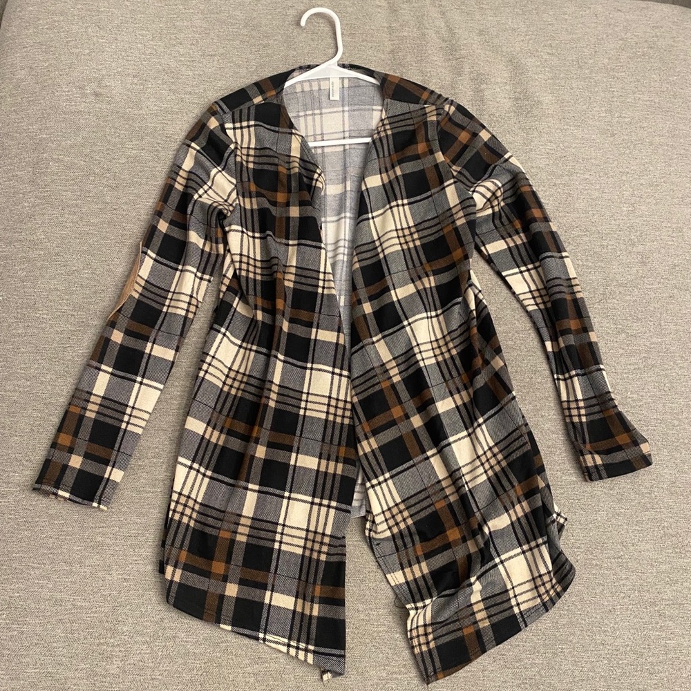 Plaid Cardigan